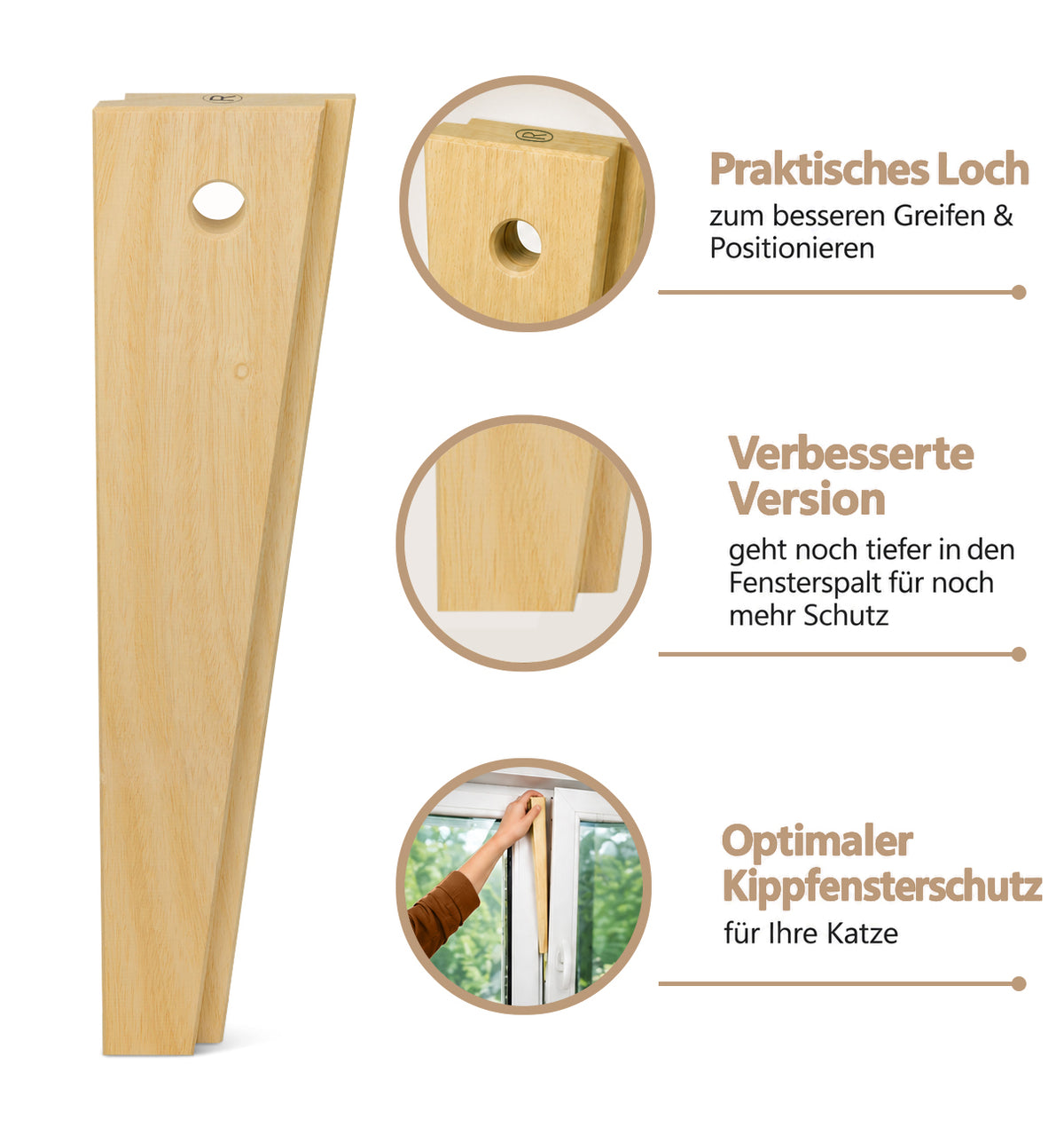 Langer Katzenklotz Infografik alle Vorteile