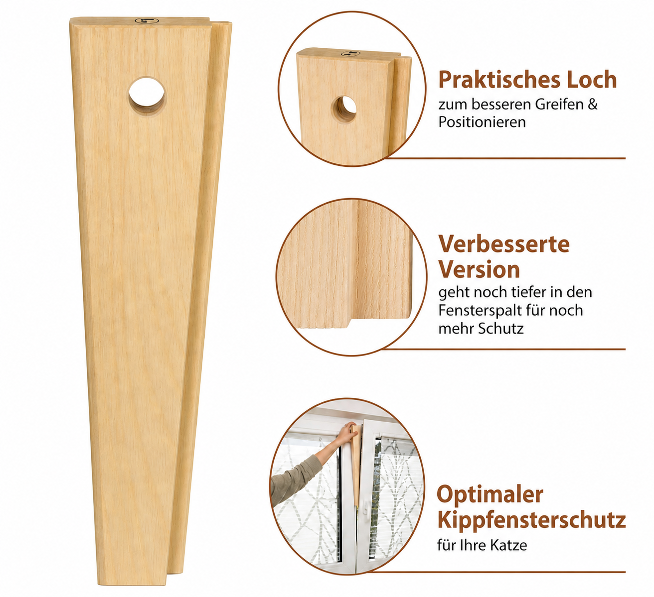 Katzenklötze (Lang) aus Holz