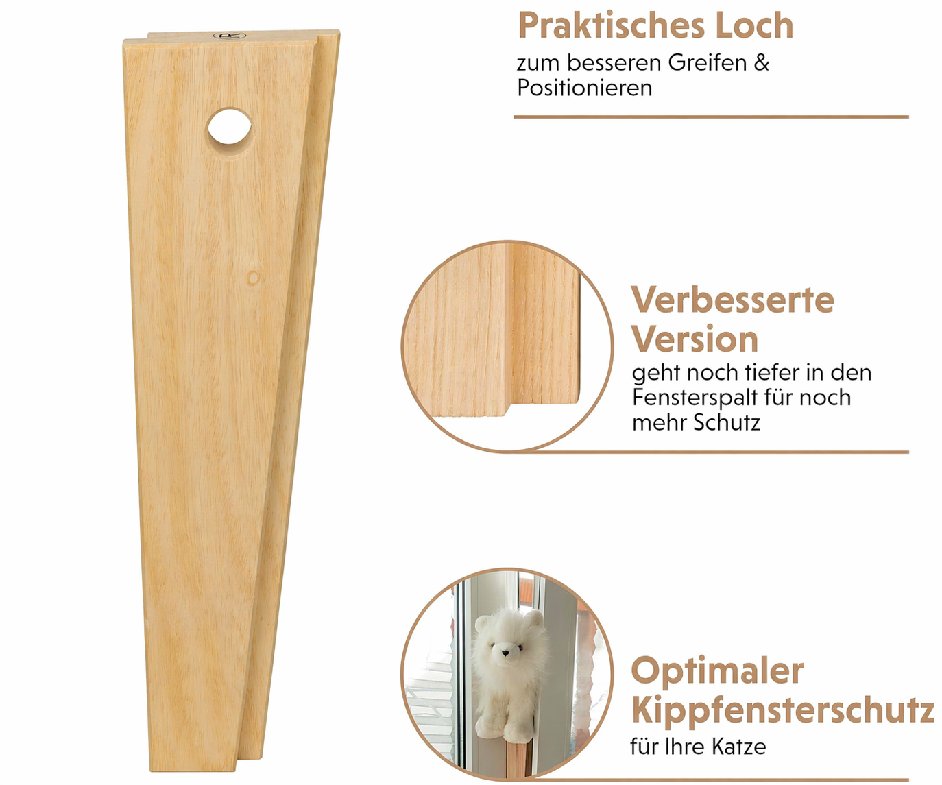 Rechter langer Katzenklotz mit Vorteilen